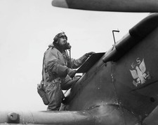 American fighter pilot volunteer Flying Officer Stanley Michel Kol- Old Photo picture