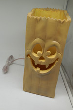 E2 VTG Trendmasters Light Up Jack O Lantern Paper Bag 1993 Halloween Foam Mold picture