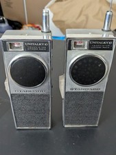 Vintage Pair Transistor Radio Standard Unitalky 10 Transistor Citizens Radio Set picture