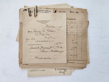 1928–1929 antique EDWIN R DIBRELL ny MEDICAL & ELITE NY RETAILER RECEIPTS saks+ picture