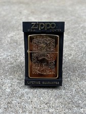 Vintage Zippo Camel Gold Camel 2 Sides 22 karat plated Made In USA 1996 NEW picture