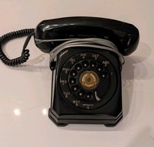 Vintage Stromberg-Carlson telephone Rotary Black Landline  Phone LOOK picture