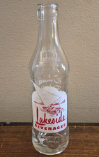 Vintage Lakeside Beverages ACL Soda Bottle Sheboygan Wi Glass Bottle picture