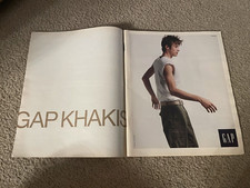 Vintage 1999 GAP KHAKIS PANTS APPAREL CLOTHING PRINT AD 1990s picture