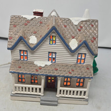 Vintage Dept 56 Original Snow Village Farm House Christmas Lighted 1987 picture