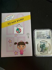 2021 Niue S$2 Disney Monsters Inc. 20th Anniv. 1 oz Silver PF69 NGC UCAM BOX/COA picture