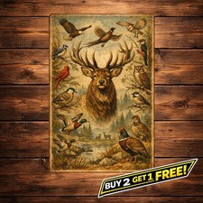 Remington Arms Vintage Hunting Lodge Metal Sign Outdoor Retro Decor picture