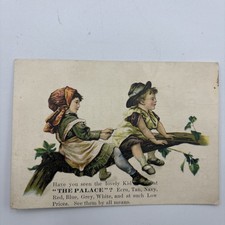 Antique 1880s Nashville TN The Palace Millinery Trade Card L Jonas Hat Fashion picture