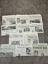 Kennedy Assassinations Newspapers Detroit - 1968 1963 - JFK RFK Oswald - Lot 11 picture