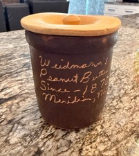 Vintage Weidmann’s Peanut Butter Crock Since 1870 Meridian, Mississippi picture