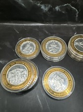 10 $10 Ten dollar gaming token ALADDIN ALI BABA casino .999 SILVER Las Vegas picture