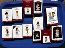 💥 Hallmark Keepsake Mary’s Angels Ornament Lot of 11, Light & Sound & Repaint. picture