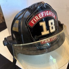 Vintage  Cairns 1044 Fireman Firefighter Fire Helmet Brass Eagle picture