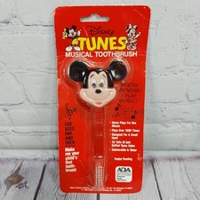 Disney Toons 1963 Mickey Mouse Musical Toothbrush VTG- NEW IN ORIGINAL PACKAGE picture