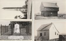 VINTAGE RPPC: LOT OF 4 - SARATOGA BATTLEFIELD, N.Y. 1777, REVOLUTIONARY WAR picture