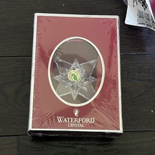 Vintage Waterford Crystal 2005 Christmas Ornament SNOW STAR New in Box Holiday picture