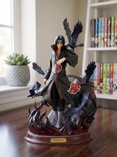 Naruto Itachi Uchiha Figure Akatsuki Statue Crows and Flames Anime Collectible picture
