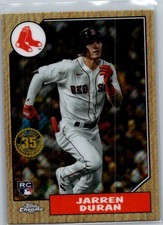 2022 Topps Chrome #87BC-19 Jarren Duran 1987 Topps Baseball 35th Anniversary picture