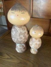Masao Watanabe Vintage Kokeshi Doll Mushin 1917-2007 Lot Of 2 picture