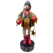 Vtg 2000 House of Hatten Pixie Elf Drummer Figurine Signed By Denise Calla 12