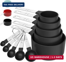 Measuring Cups & Spoons Set, Stackable Cups and Spoons | Nesting Measure Cups wi picture
