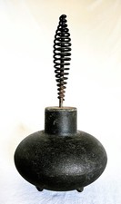 MCM ATOMIC Authentic Howard Miller George Nelson Solid Cast Iron Fire Starter picture