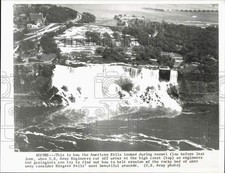 1969 Press Photo Aerial view of Niagara's American Falls. - lrx97759 picture