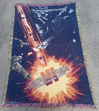 Vintage 1992 STAR TREK VI: Undiscovered Country Tapestry Throw Blanket Tapestry picture