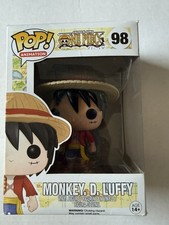 Funko Pop One Piece 98 Monkey. D. Luffy Glossy Hair 2016 Release NIB RARE VHTF picture
