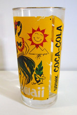 Vtg Coca Cola Hawaii Schofield Barracks Drinking Glass Oahu Maui Kauai Coke Cup picture