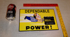 VINTAGE A C DELCO DEPENDABLE BATTERY FRESHY BOY 12