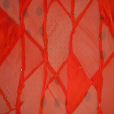 Emanuel Ungaro pure mulberry silk fabric Chiffon Satin Patchwork Polka Dot picture