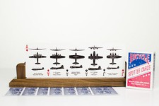 Spotter Cards, Reissue, WWII Aircraft, Bicycle Brand, Blue, USA MIS-0103-B picture