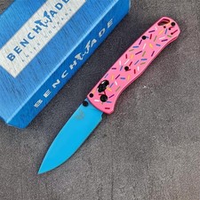 Benchmade 535 Bugout Donut Sprinkle Pink Blue S30V AXIS Lock Custom EDC Knife picture