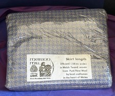 New Vtg MEIRION MILL Welsh Tweed 100% Woven Wool WALES 7/8 yd Original Packaging picture