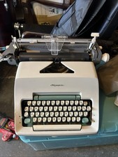 Olympia SG3 De Luxe Manual Typewriter w/Dust Cover Approx 1966 Manufacture Date picture