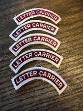 (5) Pre 1971 NOS US Post Office Department Letter Carrier Shoulder Patches picture