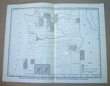 Original 1900-1901 Washington Oregon Progress of Topographical Survey Map picture