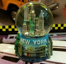 New York City Snow Globe 2.5 Inch (45mm) Skylines & Statue of liberty wg203 picture