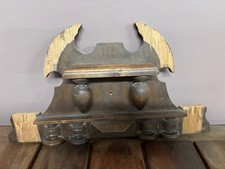Vintage Wood Pediment Trim Architectural Furniture Salvage picture