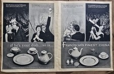 1958 Franciscan China Montecito and Sunset Mid  Century Dish vintage Ad picture