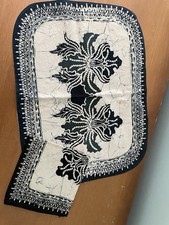 Indonesian Black Batik Cotton Placement Set With Matching Napkins picture