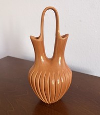 Vintage Native American Jemez NM Pottery Signed Vase Pauline Romero picture