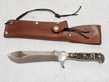 Vintage Puma knife With Leather White Hunter Puma Germany 6375 picture