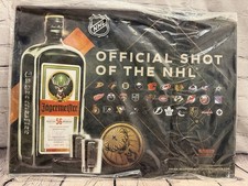 Jagermeister NHL Hockey Sign NEW Official Shot Of The NHL Liqueur 24
