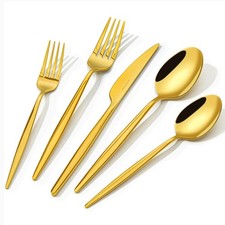 KINGSTONE Silverware Set, Flatware Set Cutlery Set Premium 18/10 Stainless St... picture