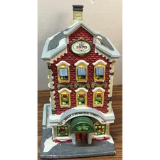 St. Nicholas Square Vintage Dooley's Department Store Christmas Village Retired picture
