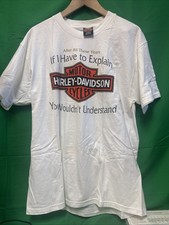 VTG Harley Davidson Steel Chattanooga TN T Shirt Eagle So L USA Made Heavyweight picture