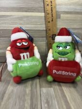 M&M's Christmas Plush Pull String Shaking Sled/Sleigh 2001 NWT 2 Zany Zoomers picture