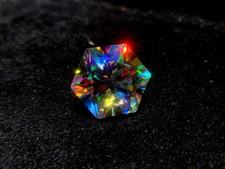 50 Ct+ Natural Rainbow Color Hexagon Cut Mystic Topaz Loose Certified Gemstone picture
